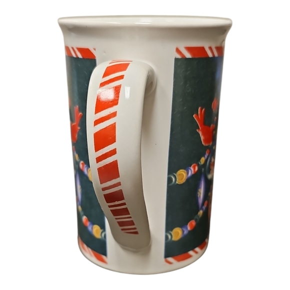 Vintage Festive Winter Scene Ceramic  Snowman Mug - Picture 2 of 5